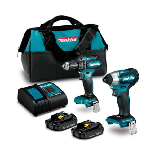 Taladro Percutor + Impacto Makita 18v Brushless DLX2286SYX Taladro Percutor + Impacto Makita 18v Brushless DLX2286SYX