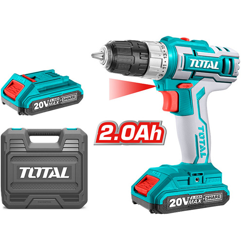 TALADRO INALAMBRICO DE IONES DE LITIO 20V M/P TOTAL TALADRO INALAMBRICO DE IONES DE LITIO 20V M/P TOTAL