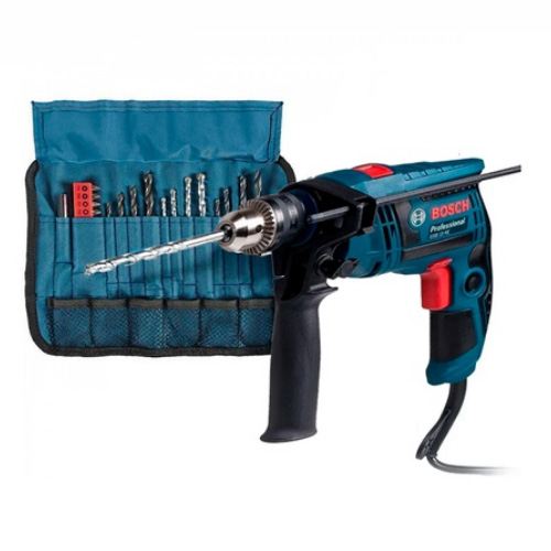 TALADRO PERCUTOR GSB 13 RE BOSCH 650W (CC) + KIT 23 PZ TALADRO PERCUTOR GSB 13 RE BOSCH 650W (CC) + KIT 23 PZ